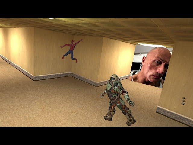 BACKROOMS:RUN AWAY FROM THE ROCK(GMOD#2)