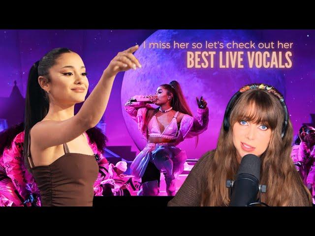 I miss Ariana Grande so here's a reaction to her "best live vocals"