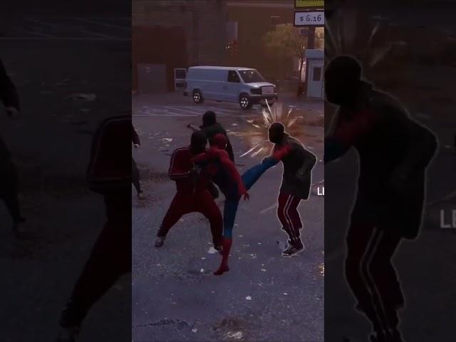 Spiderman fights thieves alone and wins