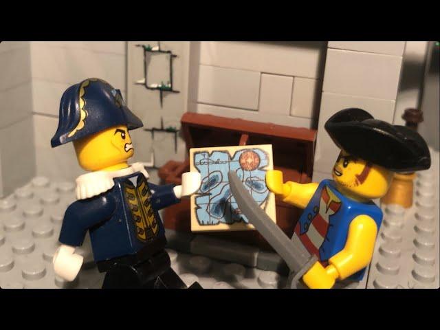 LEGO Pirates: Hunt for the treasure map (stop motion short)