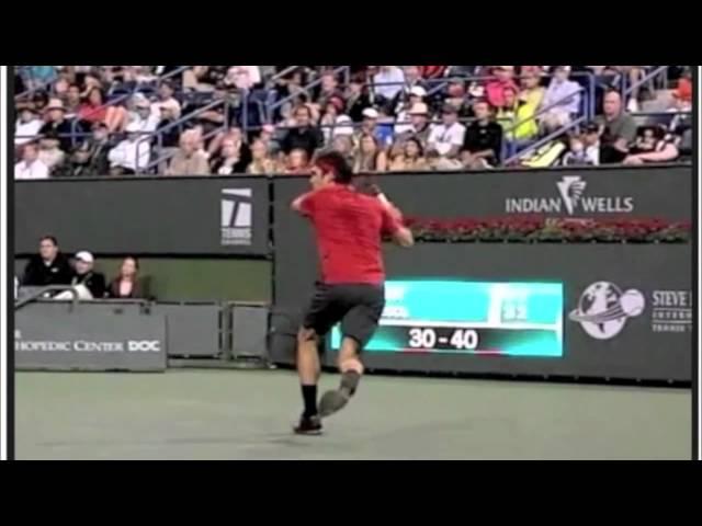 Federer Footwork Slow Motion IW10