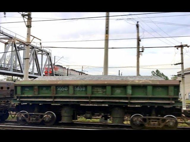 RUSSIAN RAILWAYS (RZD) St Petersburg-Moscow Sapsan in Opchenskiy Posad yard