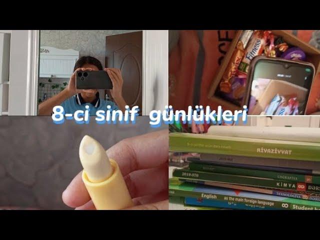 8-ci Sinif Günlükleri //Ad Günü //Məktəb //Dərslər🩷#anasayfayadüş