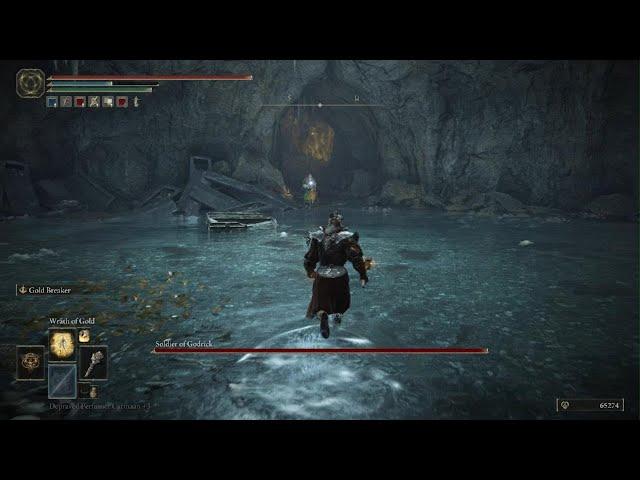 ELDEN RING Soldier of godrick Boss fight cheese