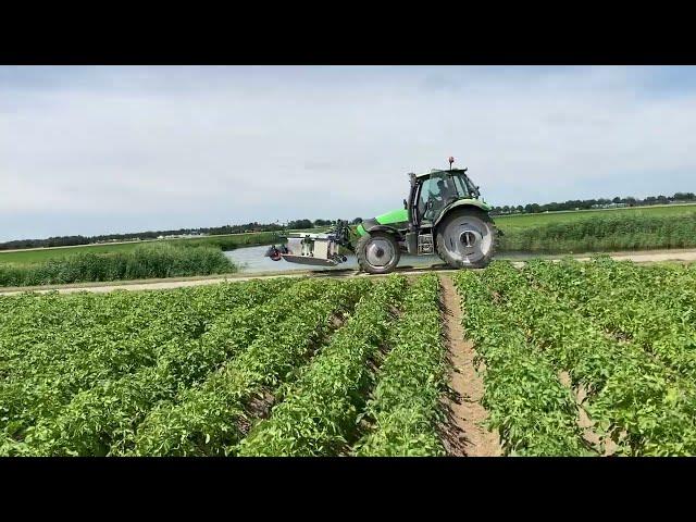 Colorado Beetle Catcher Machine turning and working