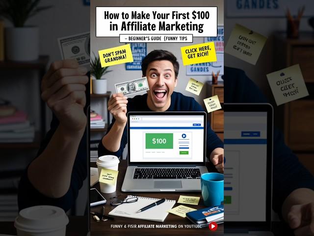   How to Make Your First $100 in Affiliate Marketing – Beginner’s Guide Funny Tips  #motivation