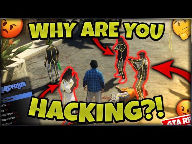 BLATANTLY USING CHEATS IN GANG SERVERS (GTA RP)