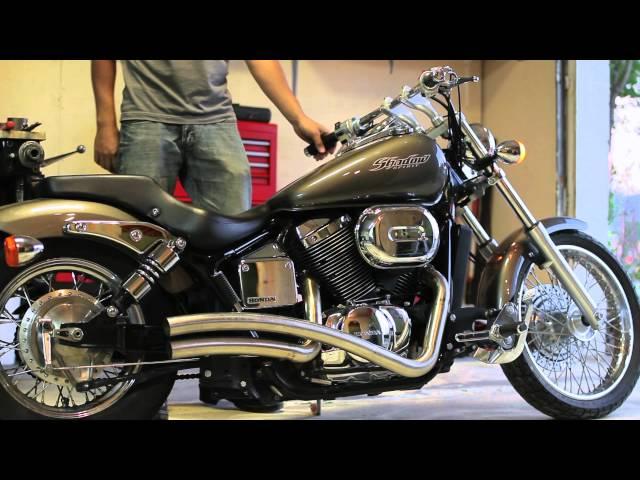 Honda Shadow Spirit 750 with custom Sway Exhuast