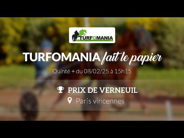 Turfomania Pronostic Quinté du Samedi 08 Février 2025