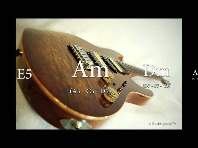 Am Blues Rock Guitar Backing Track