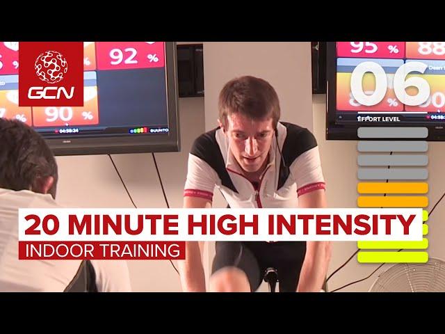 20 Minute High Intensity Indoor Cycling Workout