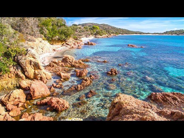 Waves of the Mediterranean Sea - Relax on Plage Pinarello Beach all Day