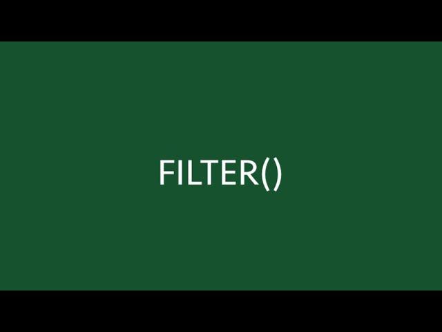 FILTER function in Excel (with 6 examples) | Best new Excel function in decades | Excel Off The Grid