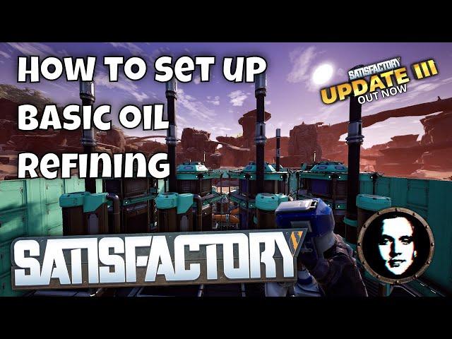 Let's Play Satisfactory 2020 - DUNE - How to Set Up Basic Oil Refining #10