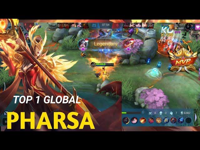 BUILD DAN EMBLEM PHARSA TERSAKIT 2021 - TOP 1 GLOBAL PHARSA MOBILE LEGENDS