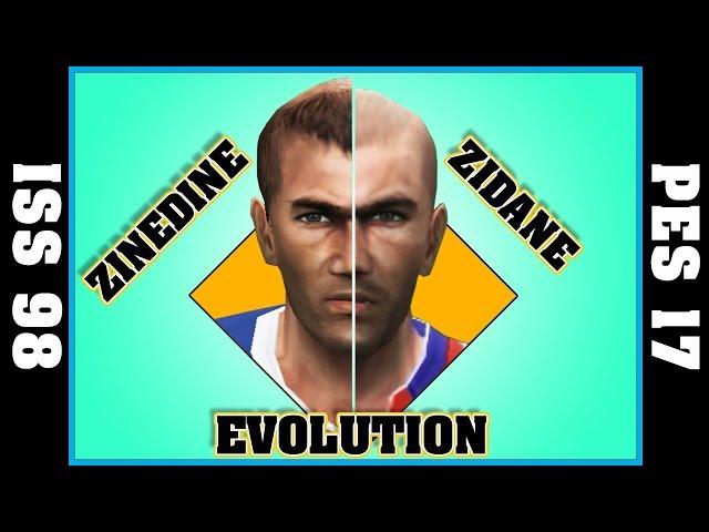 ZINEDINE ZIDANE evolution [ISS Pro 98 - PES 17]