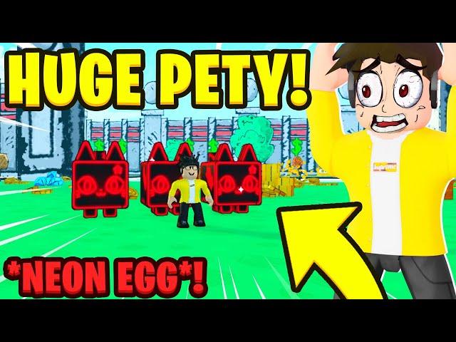 ZDOBYŁEM NOWE *NEON* HUGE PETY W PET SIMULATOR X! | Roblox