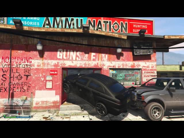 Surprising Friends In AmmuNation With An Armored Kuruma - Grand Theft Auto Online