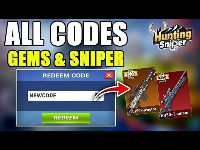 ALL HUNTING SNIPER CODES 2025  REDEEM CODE HUNTING SNIPER