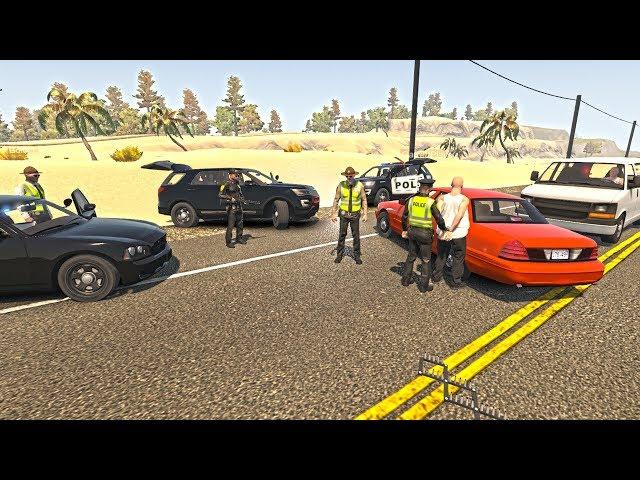 DEPLOYED SPIKE STRIPS (AGGRESSIVE DRIVER) | POLICE ROLEPLAY | FLASHING LIGHTS