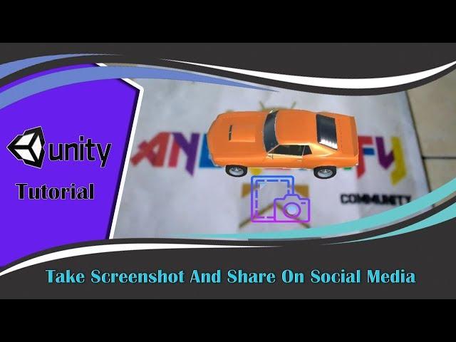 Augmented Reality Tutorial - Take Screenshot And Share On Social Media (Android & IOS)