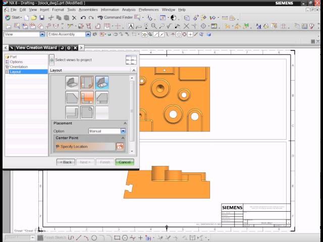 NX8 - Drafting - View Creation Wizard