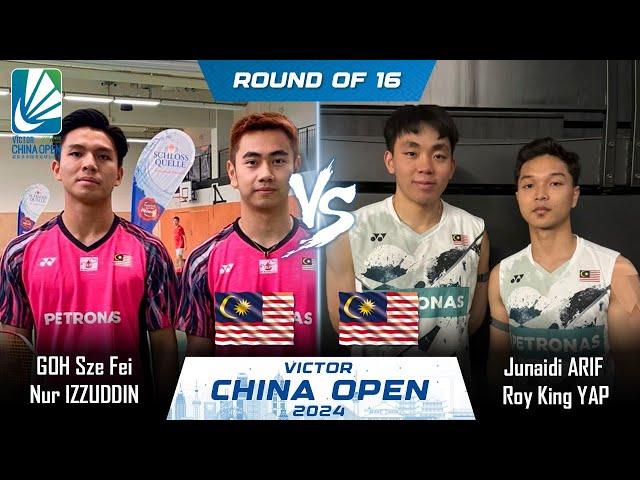 GOH Sze Fei /Nur IZZUDDIN vs Junaidi ARIF /Roy King YAP | China Open 2024 Badminton