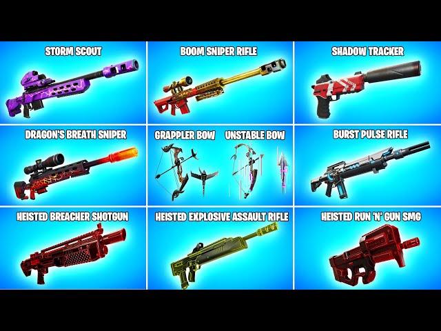 Evolution of All Fortnite Exotic Weapons & Items (Chapter 2- Chapter 4)