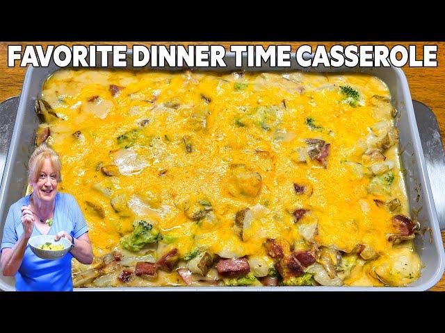 Easy Casserole | CREAMY POTATO, SAUSAGE & BROCCOLI