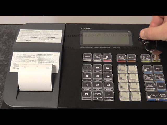 CASIO SE-G1 SEG1 How to set the VAT Tax rate and when to use it tutorial