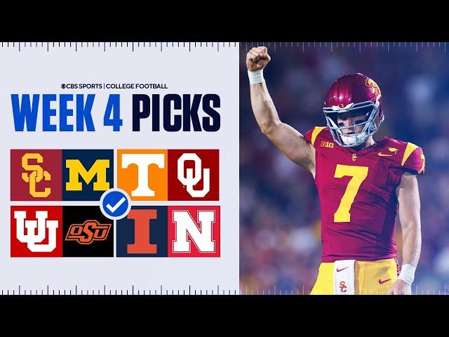 Picks for EVERY Top 25 game in College Football [Full Week 4 Predictions]