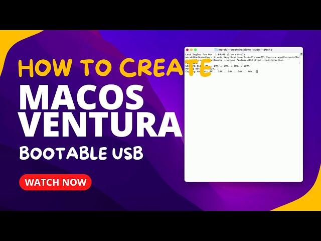 How to Create a macOS Ventura Bootable USB