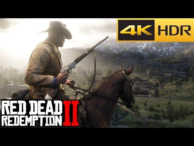 Red Dead Redemption 2 PS4 Pro gameplay【4K HDR FIX】 Patch 1.09 (Spoiler)