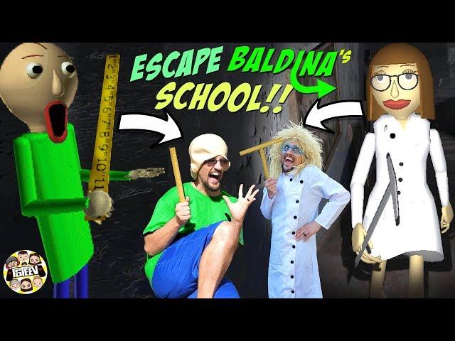 ESCAPE LADY BALDI'S Basics School!  (FGTEEV Baldina Gameplay/Skit)