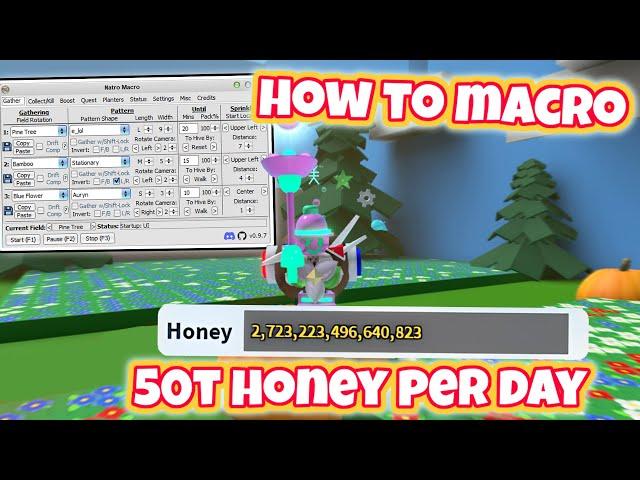 How to Macro in Bee Swarm Simulator with Natro Macro