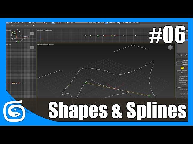 Autodesk 3DS Max Beginner Modelling Series - #6 Introduction to splines