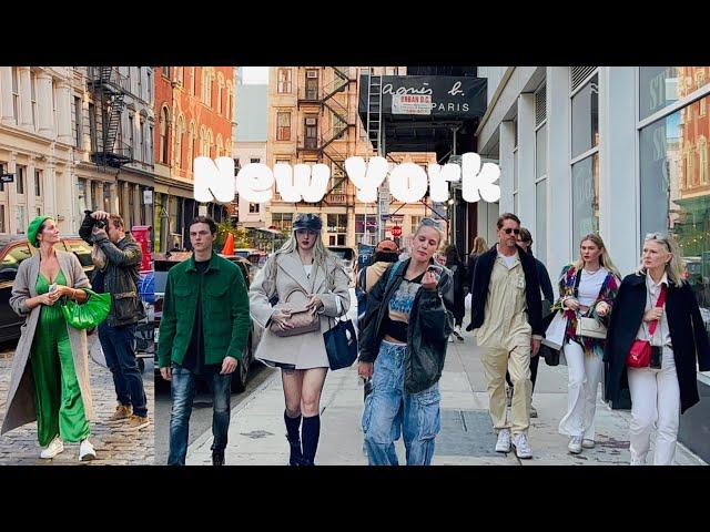 [4K]NYC Autumn WalkHappy Friday in SoHo of ManhattanBest Dining Spots | Oct 2022