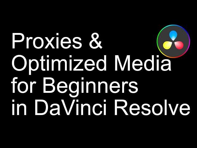 Proxy and Optimized Media File Types for Beginners in DaVinci Resolve What is the Difference Between