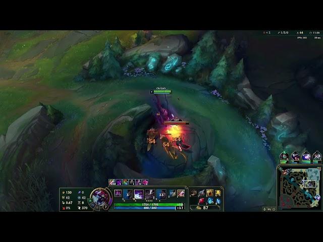 1 WHOLE HOUR GAME... Cho'Gath Jungle Ft. DemonSpeed (Talon)