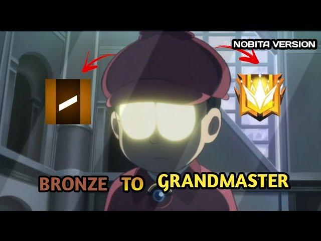 #RANKPUSHFF #DORAEMON NOBITA RANK PUSH FF ll  BRONZE TO GRANDMASTER