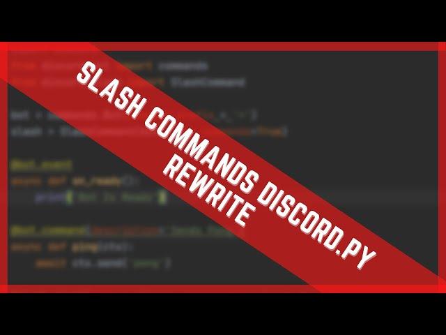 Create Slash Commands Discord.py (With And Without Cogs) In Less Then 5 Minutes