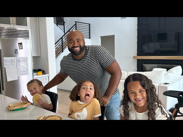 How fast can Dad get 3 kids ready  #familyvlog #getreadywithme #dadlife #familyvlog