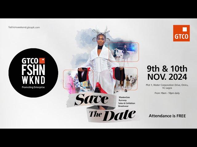 Join us now for Day 1 of the GTCO Fashion Weekend 2024 in Lagos, Nigeria!