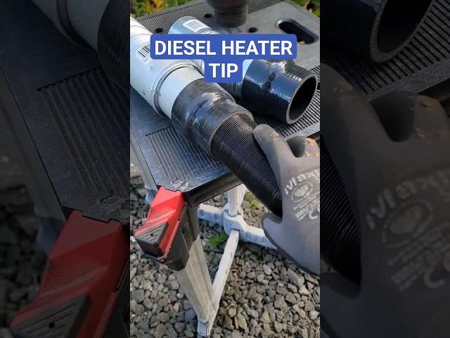 DIESEL HEATER TIP - Use standard 3" ducting #vanlife #rvtips #rvwithtito