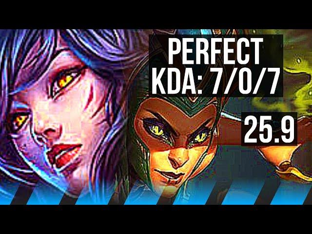 AHRI vs CASSIOPEIA (MID) | 7/0/7, Godlike | KR Diamond | 25.9