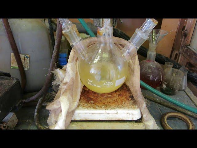 Химическая реакция - органический синтез (A typical organic reaction) #shorts