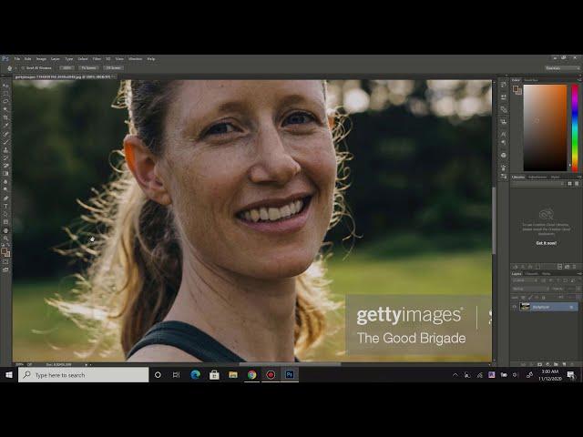 Remove GettyImages watermark in Photoshop: (Easy)