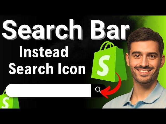 How To Have A Search Bar Instead Of Search Icon In Shopify