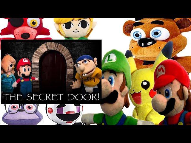 SML Movie: The Secret Door! Mario And Luigi Reaction (Freddy,Foxy,MrBonnie,Pikachu,Link,Puppet)