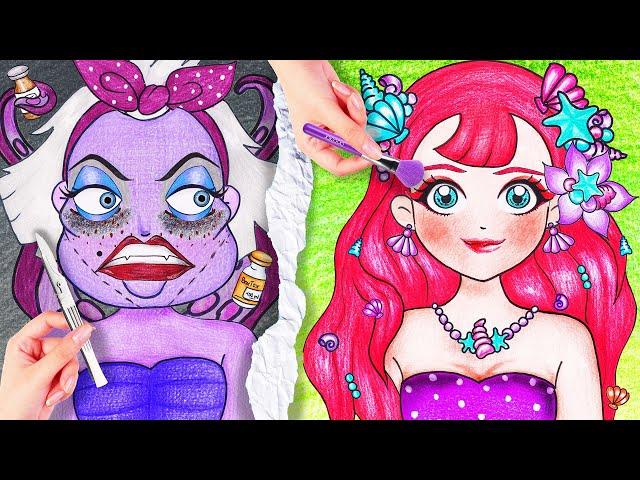 Disney's URSULA Plastic Surgery | The Little Mermaid - Stop Motion Paper